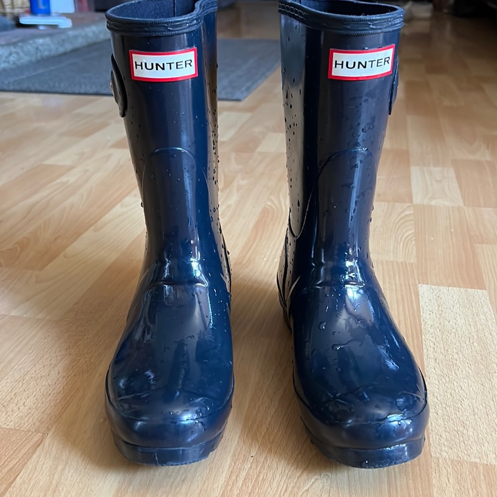 Blue Hunter Boots
